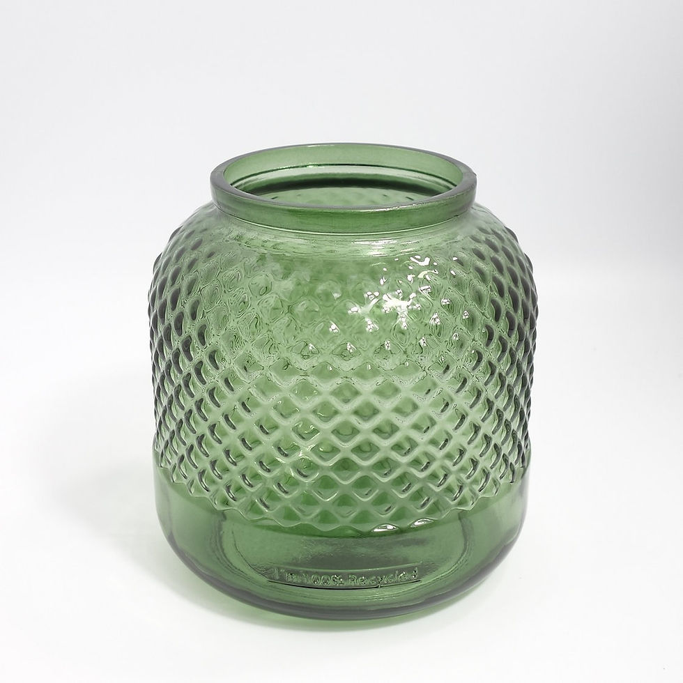 Recycled Glass Vase Green Jazzyroseflowers 7050