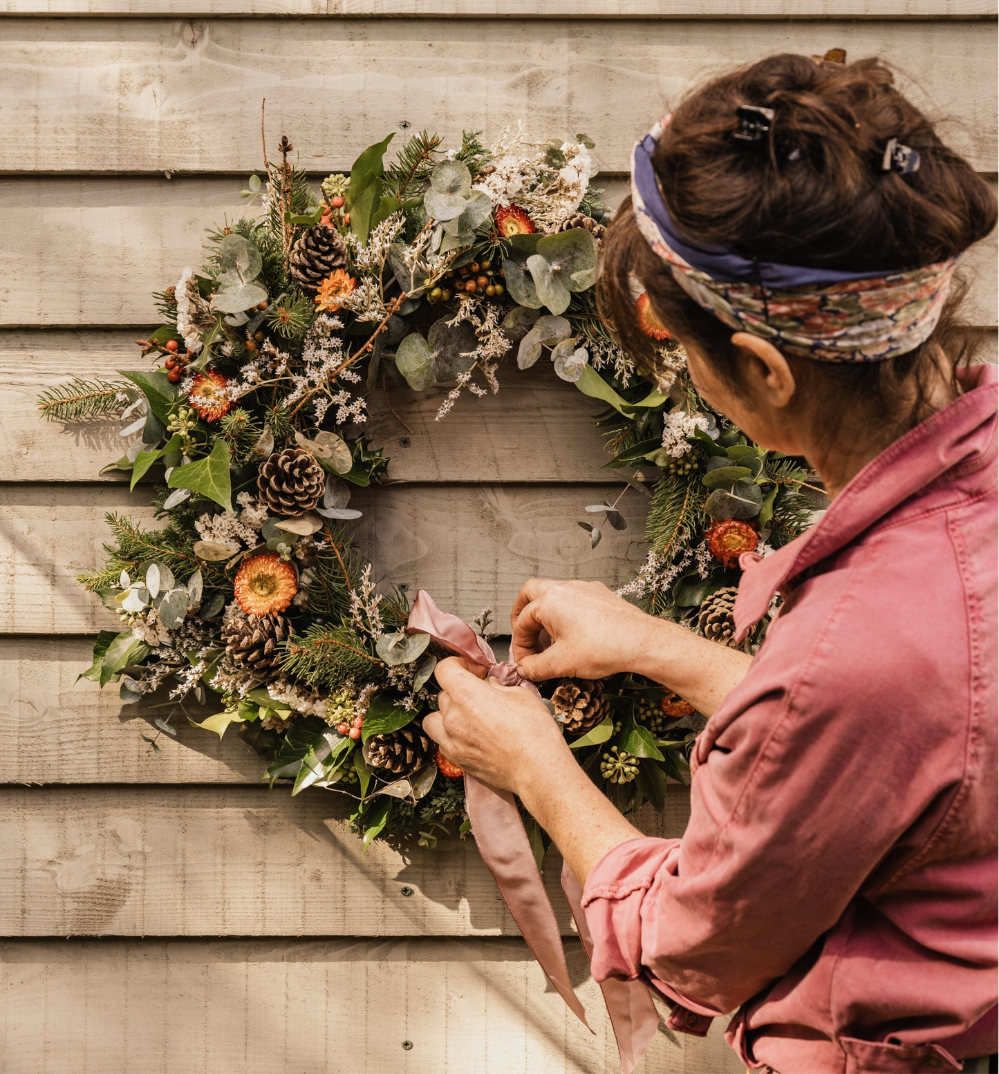 Christmas wreath workshop