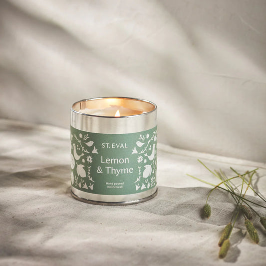 St Eval Candle Tin - Lemon & Thyme