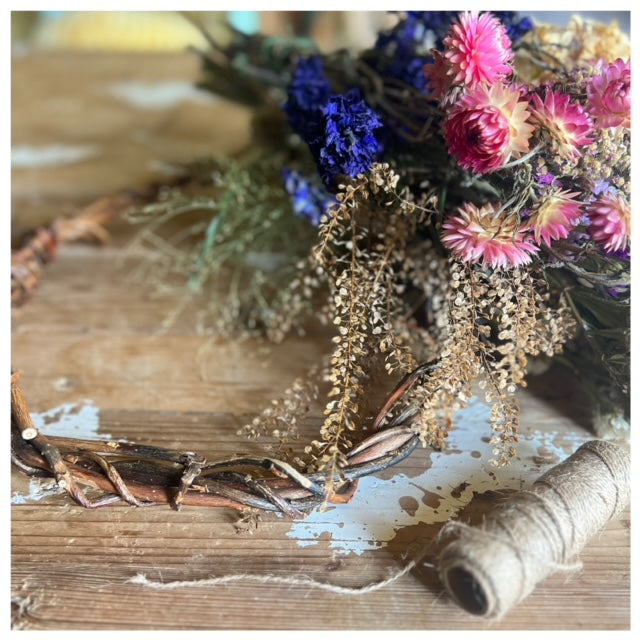 Dried wreath workshop